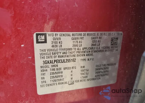 2018 GMC Terrain Slt z USA, uszkodzony, nr VIN 3GKALPEX3JL295162